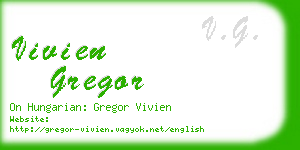 vivien gregor business card